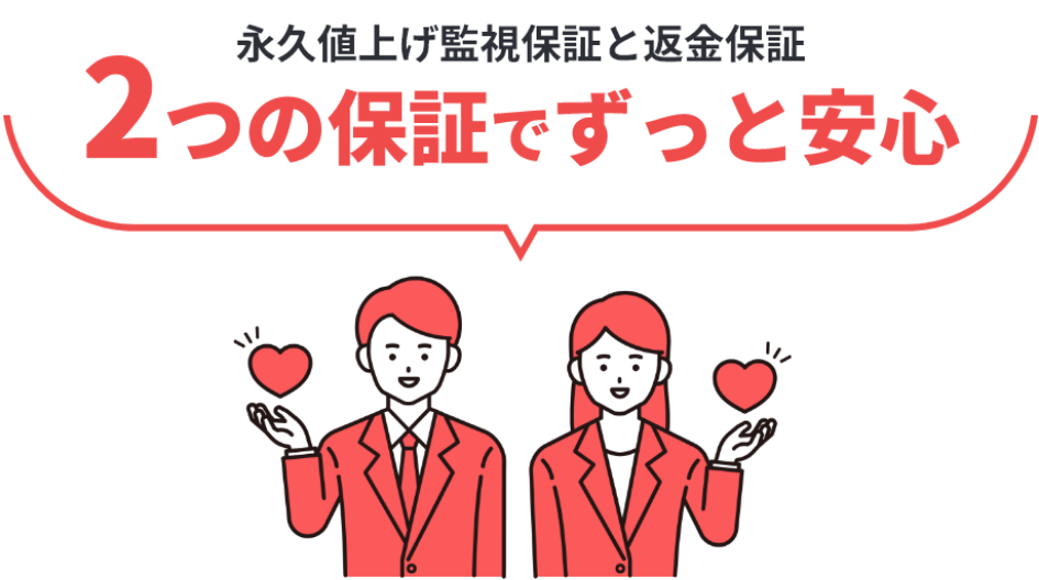 2つの保証でずっと安心